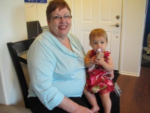 My mother-in-law with Elliana.